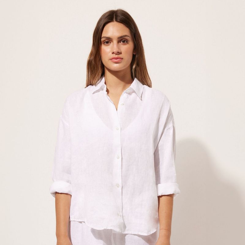 CALZEDONIA Camisa de Lino Mujer
