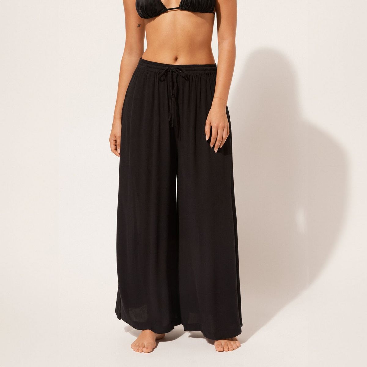 CALZEDONIA - Pantalón Palazzo de Viscosa para Mujer