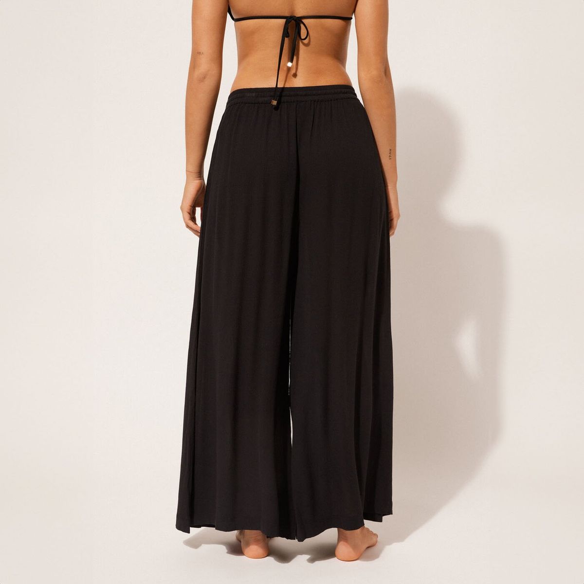 CALZEDONIA - Pantalón Palazzo de Viscosa para Mujer