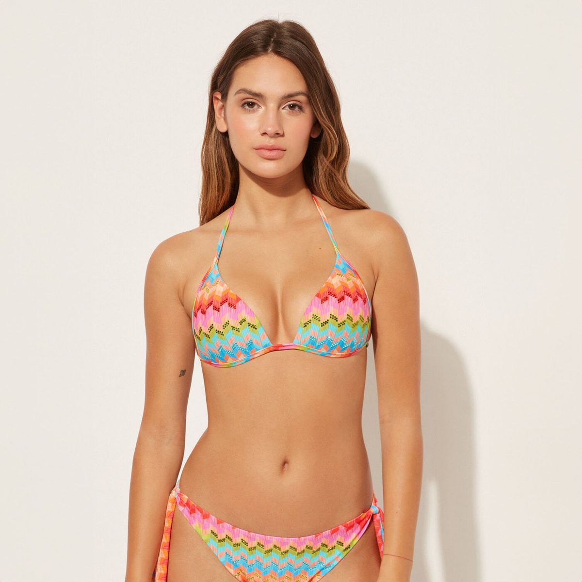 CALZEDONIA - Top de Bikini Push Up Rainbow Mujer Calzedonia