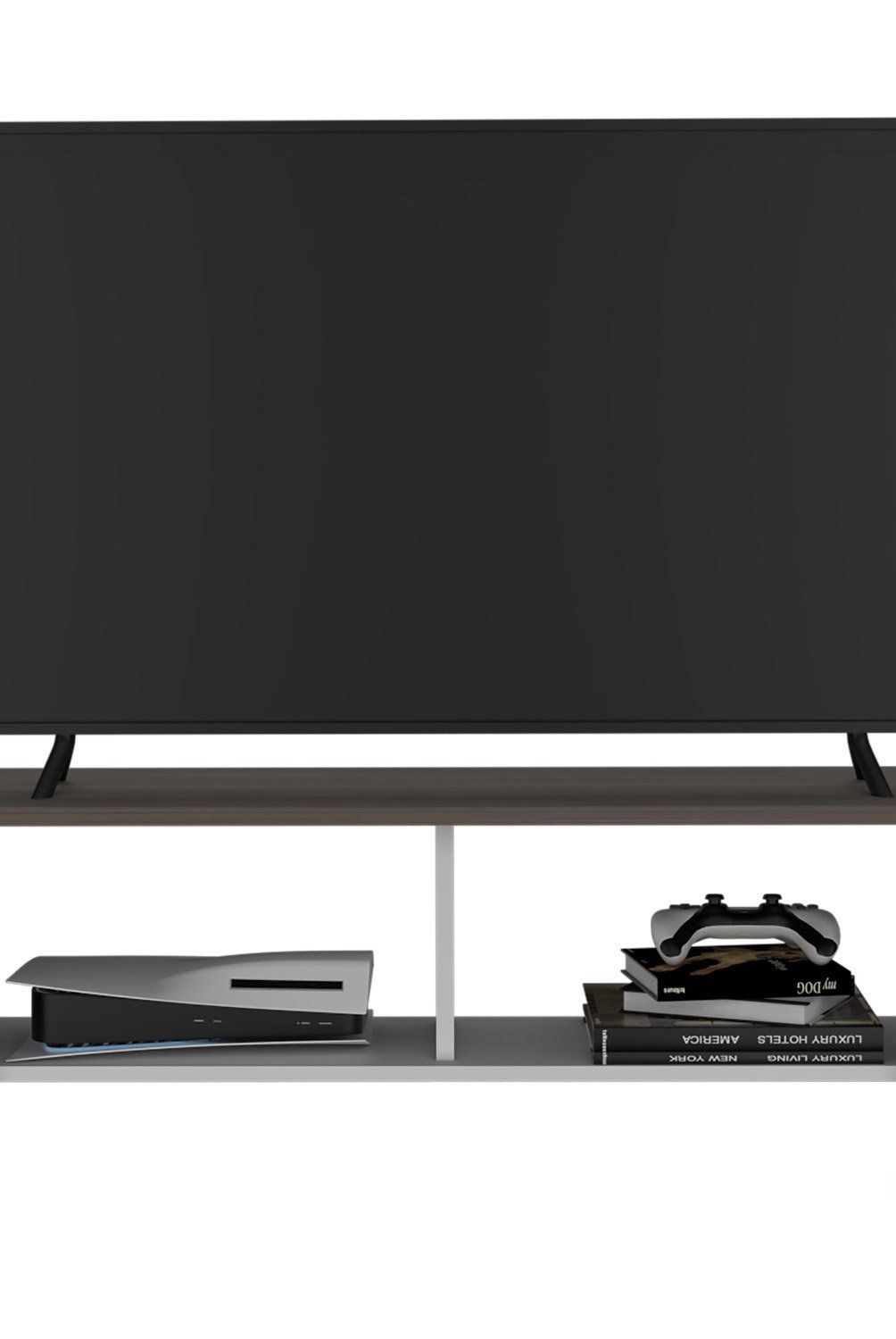 TUHOME - Rack Tv 50" M-120 Milan / Blanco Tuhome