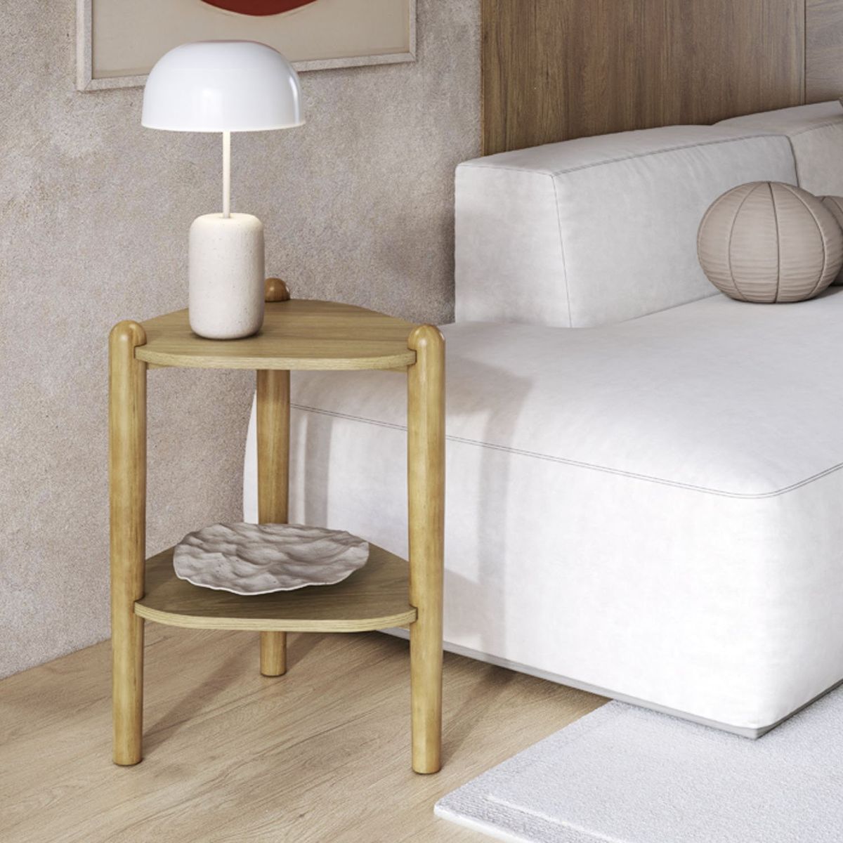 DECOCASA - Mesa Lateral Girogia Café Decocasa