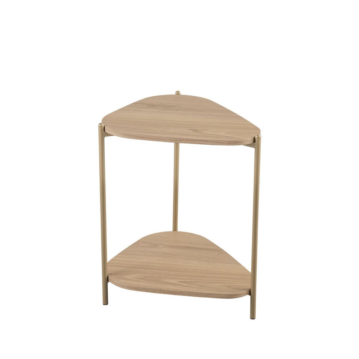 DECOCASA - Mesa Lateral Bruna Café Decocasa