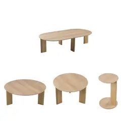 DECOCASA - Set 4 Mesas De Centro Alice Café