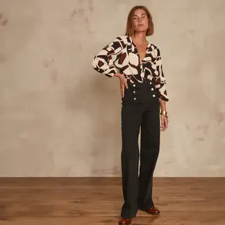 MAISON 123 - Jeans Wide Leg Mujer