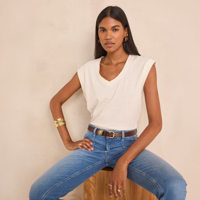 Polera Manga Corta 100% Algodón Mujer 123