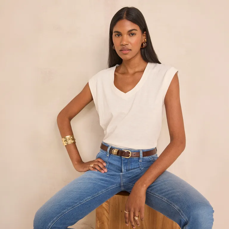 Polera Manga Corta 100% Algodón Mujer 123