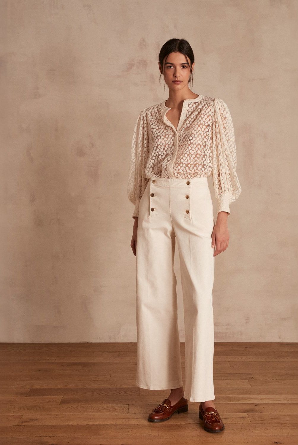 MAISON 123 - Jeans Wide Leg  Mujer Maison 123