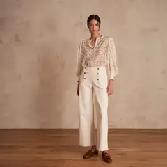MAISON 123 - Jeans Wide Leg Mujer