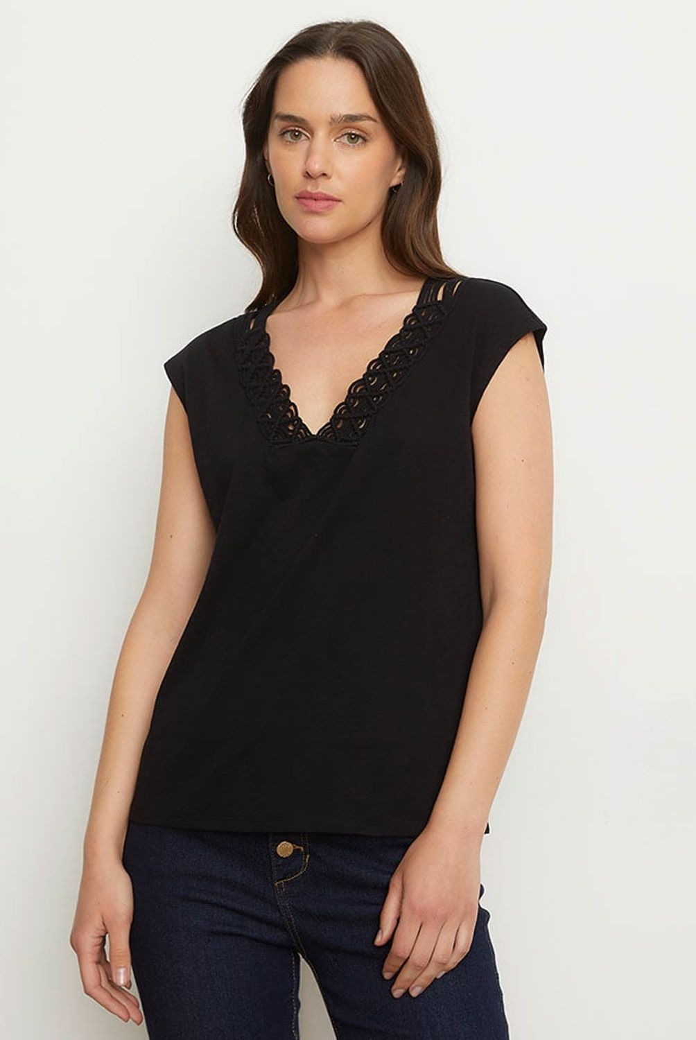 MAISON 123 - Polera Algodón Mujer Maison 123