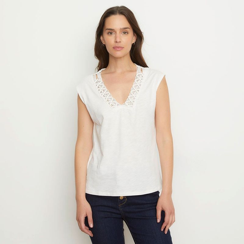 MAISON 123 - Polera Algodón Mujer Maison 123