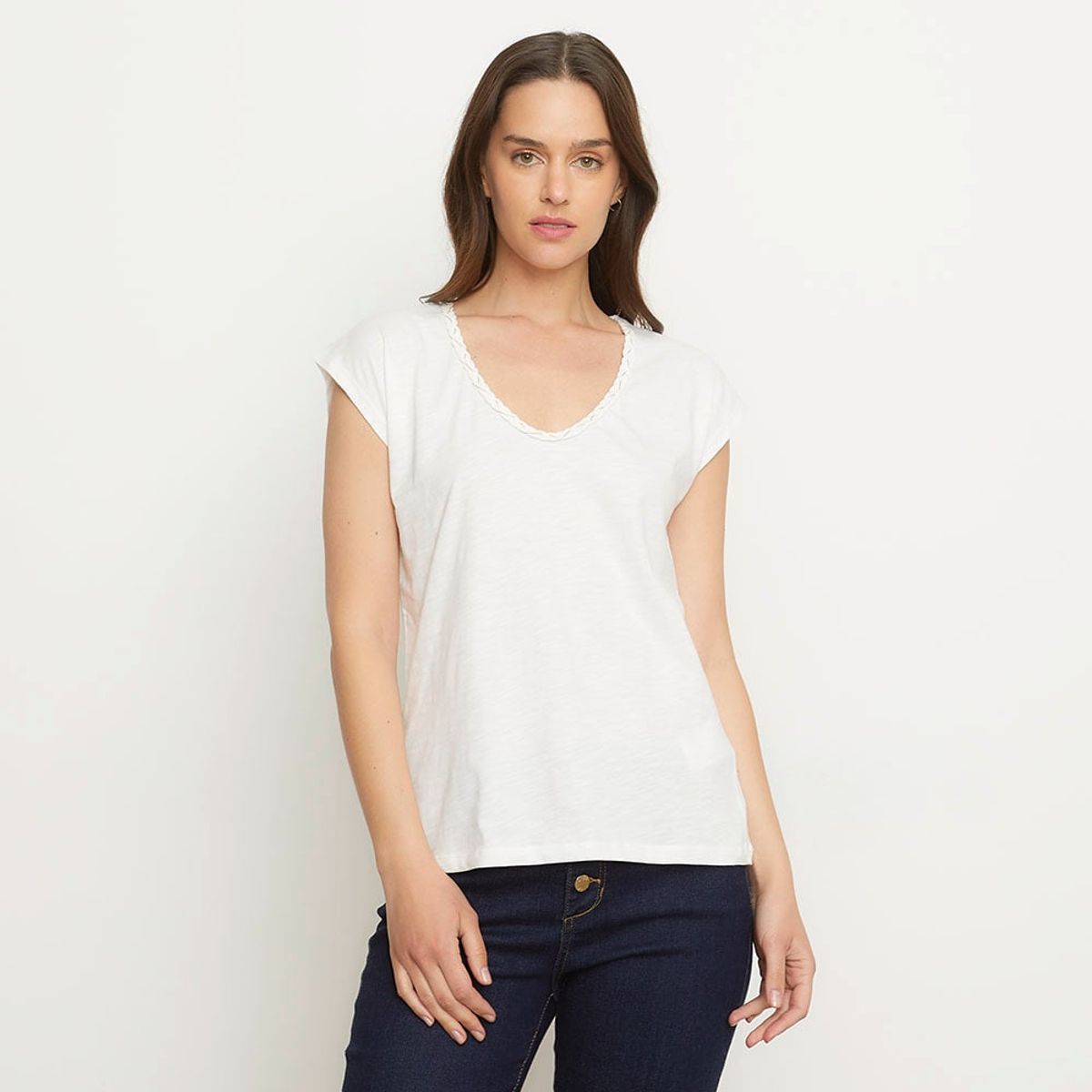 MAISON 123 - Polera Algodón Mujer 123