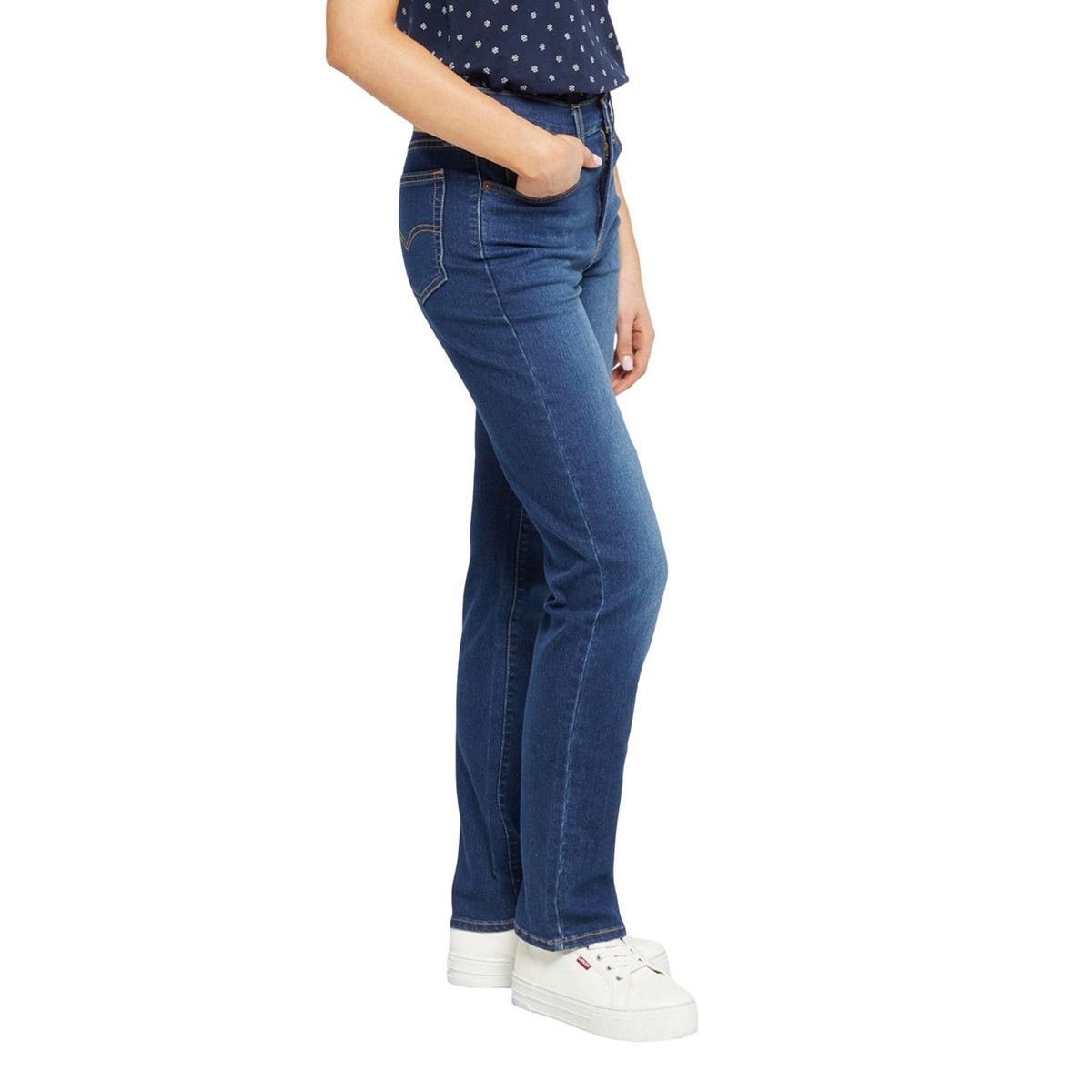 LEVIS - Jeans Mujer 724 High Rise Straight Azul Levis