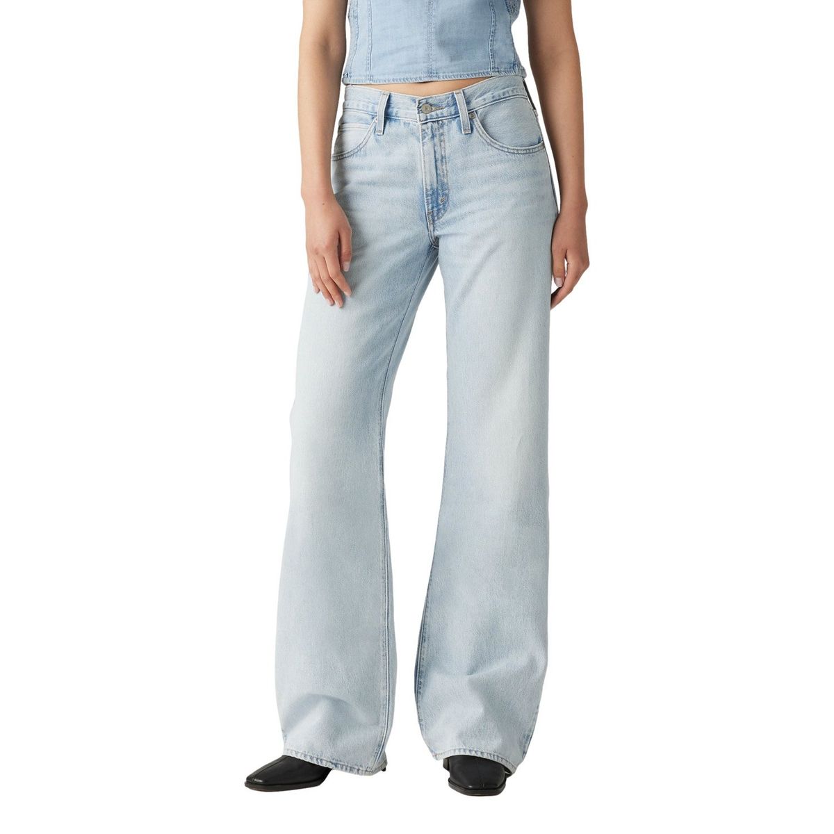 LEVIS - Jeans Straight Tiro Medio Mujer Levis