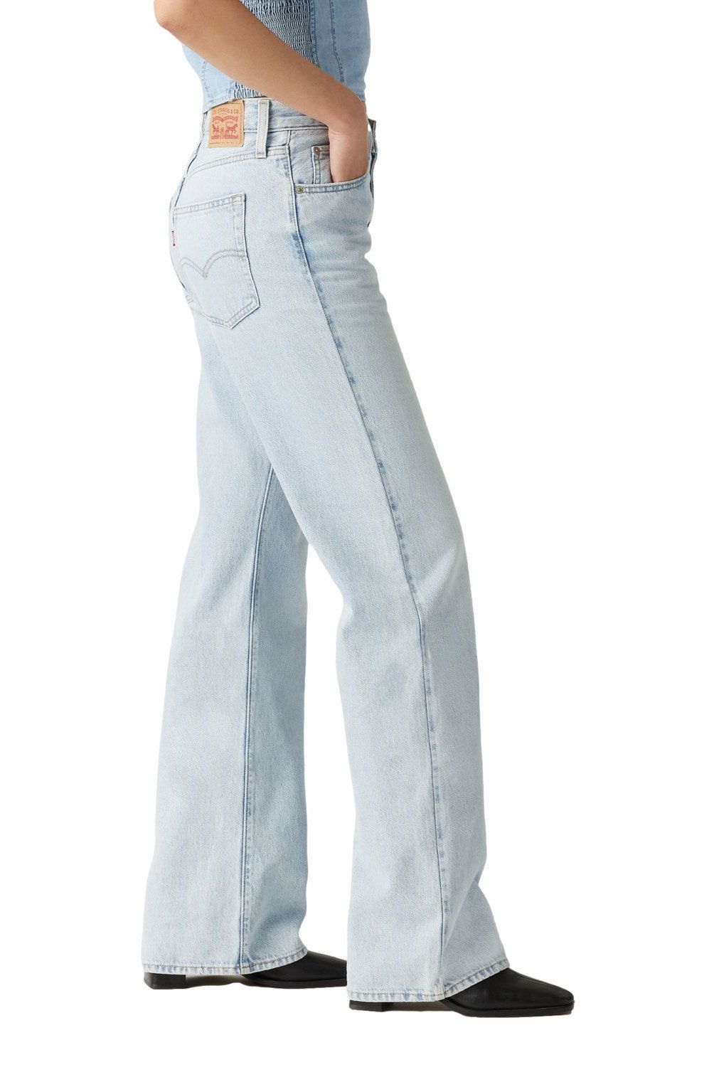 LEVIS - Jeans Straight Tiro Medio Mujer Levis