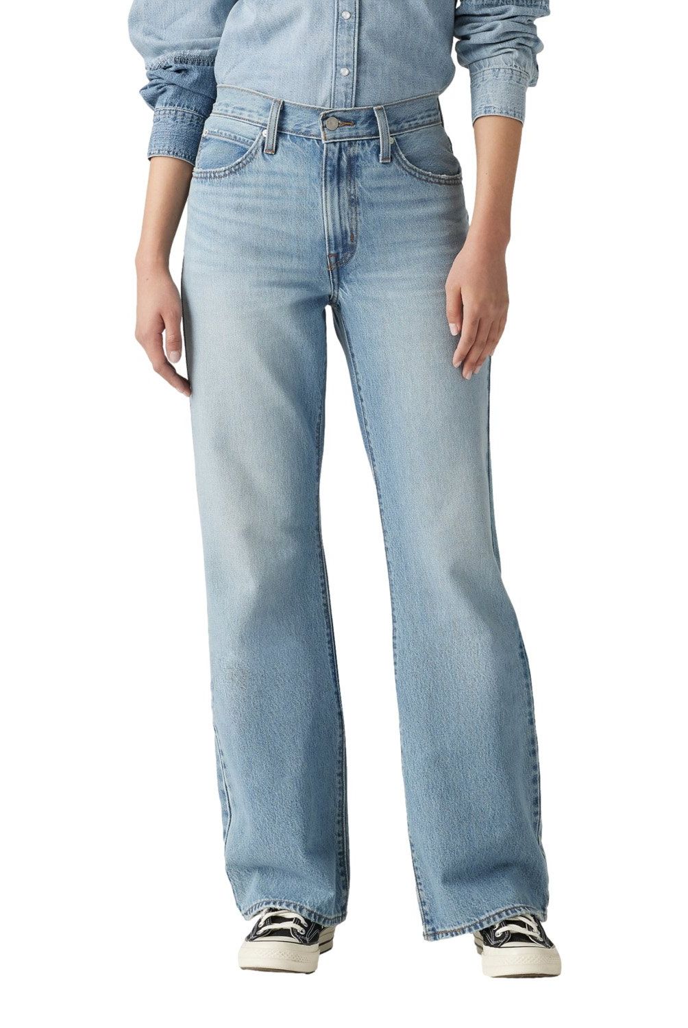 LEVIS - Jeans Straight Tiro Medio Mujer Levis