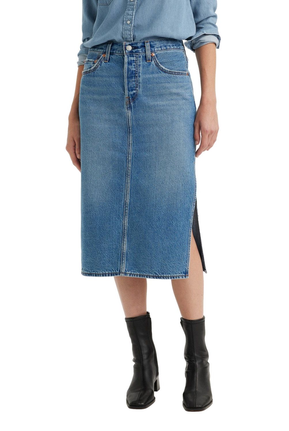 LEVIS - Falda Larga Mujer Levis