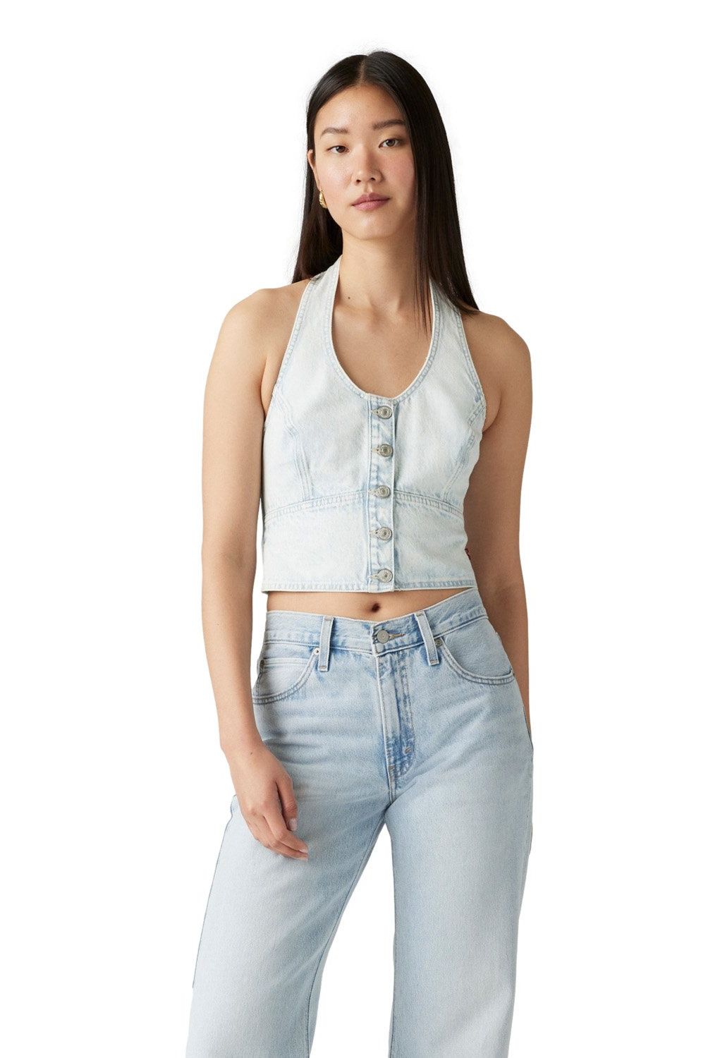 LEVIS - Blusa Manga Corta Algodón Mujer Levis
