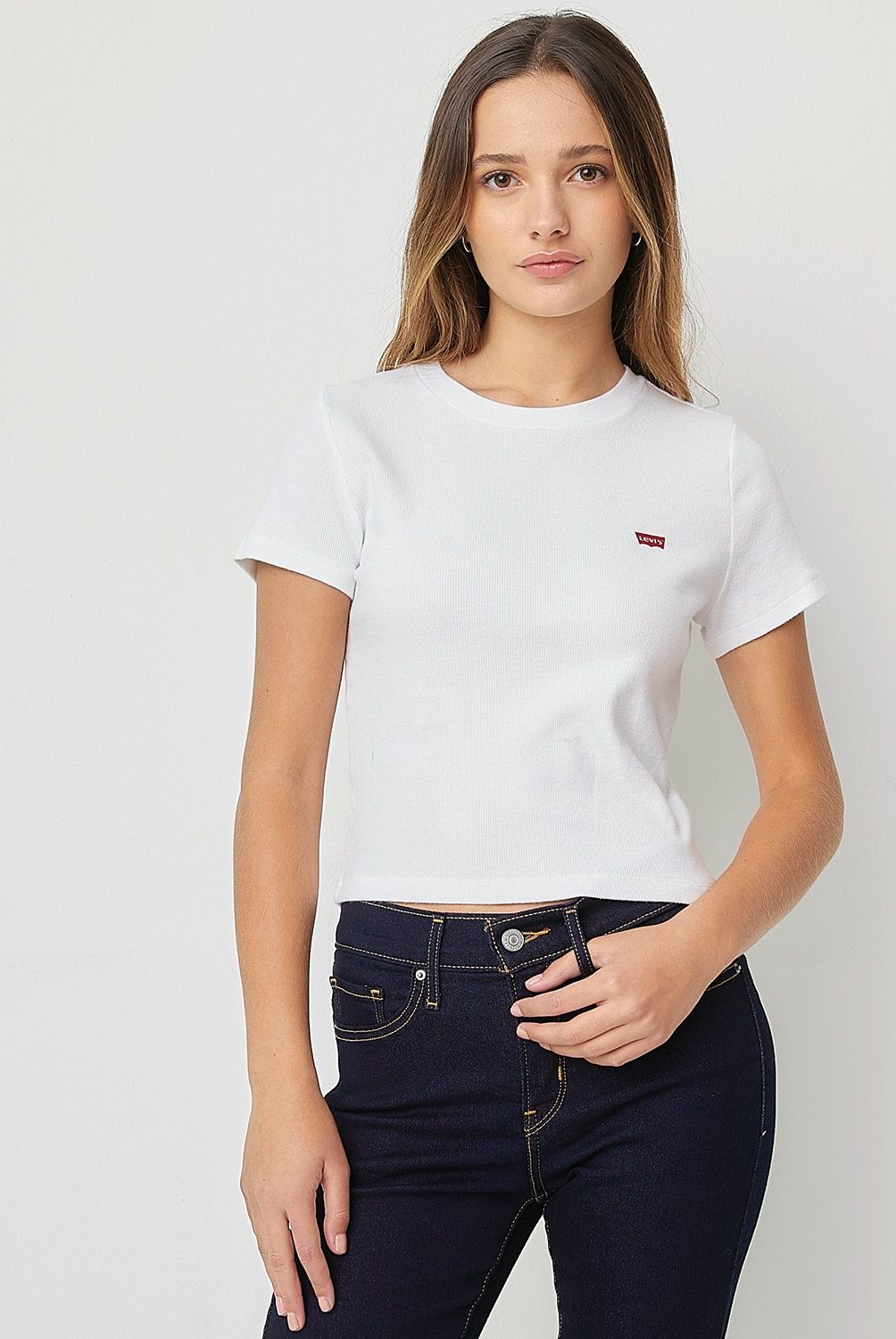 LEVIS - Crop Top Manga Corta Algodón Mujer Levis