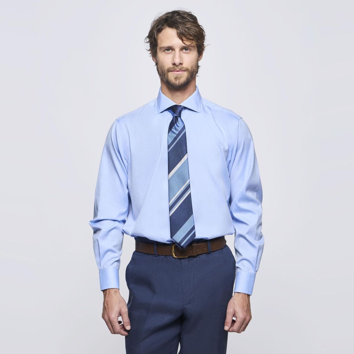 SAVILLE ROW - Camisa Manga Larga Easy Iron Regular Fit Hombre Saville Row