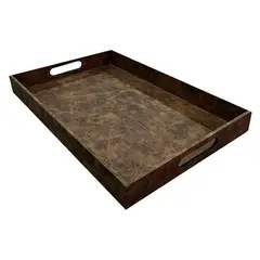 BASEMENT HOME - Bandeja Rectangular Ecocuero Basement HomeClasic Negra