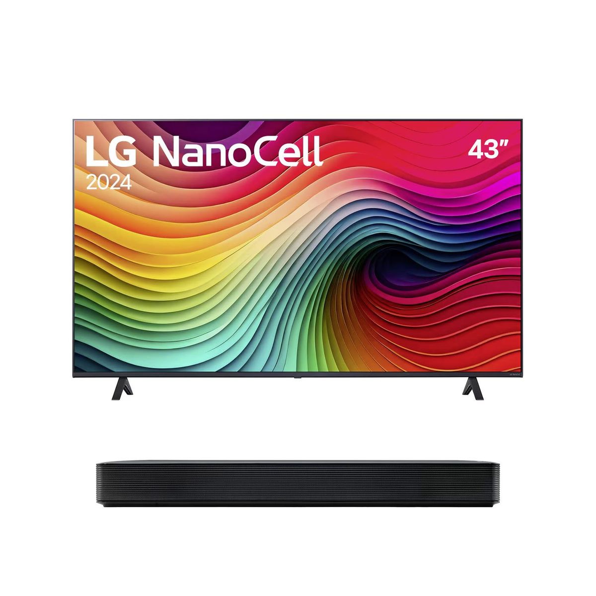 LG - Nano Cell Smart TV 43" + Soundbar SK1 43NANO80TSA 4K Ultra HD Web OS LG