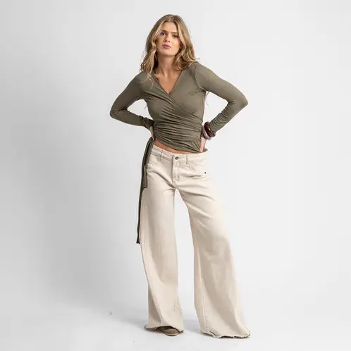 LOLITA POCKET - Jeans Palazzo Tiro Medio Anna Mujer