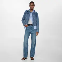 MANGO - Chaqueta Vaquera Bolsillos Mujer