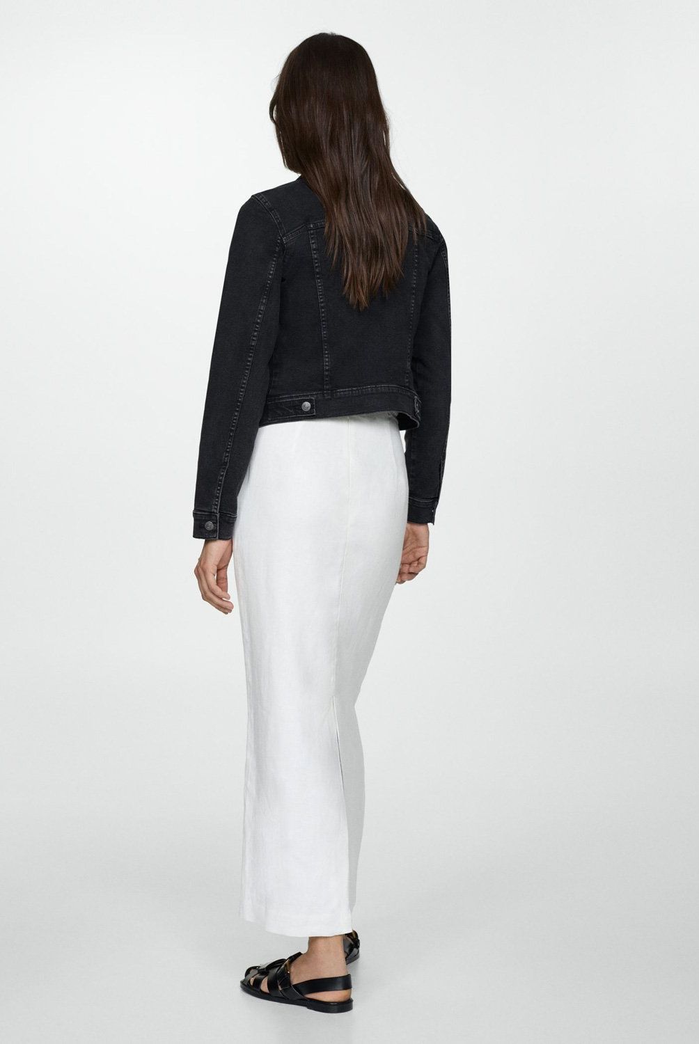 MANGO - Chaqueta Vaquera Bolsillos Mujer Mango