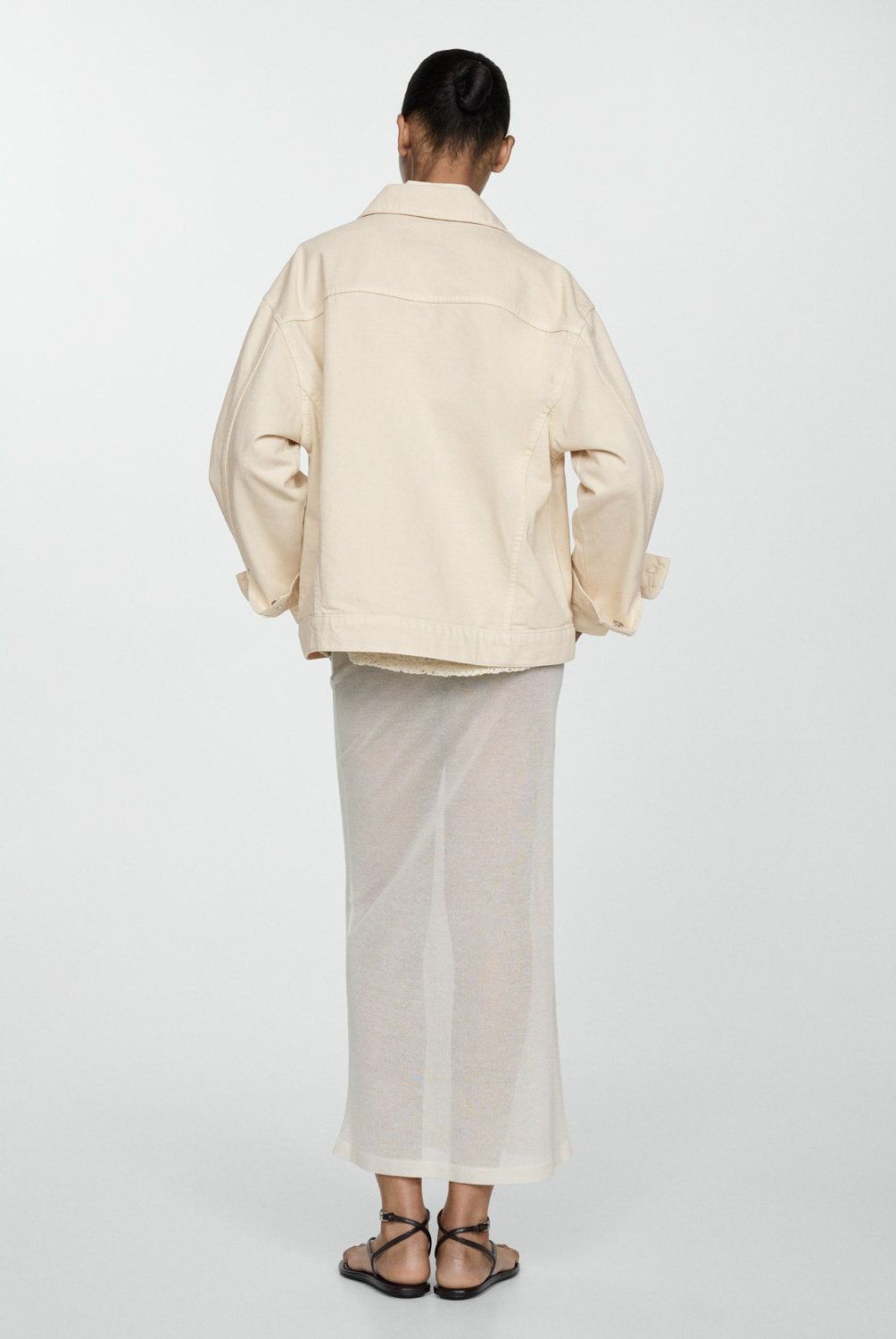 MANGO - Chaqueta Vaquera Oversize Mujer Mango