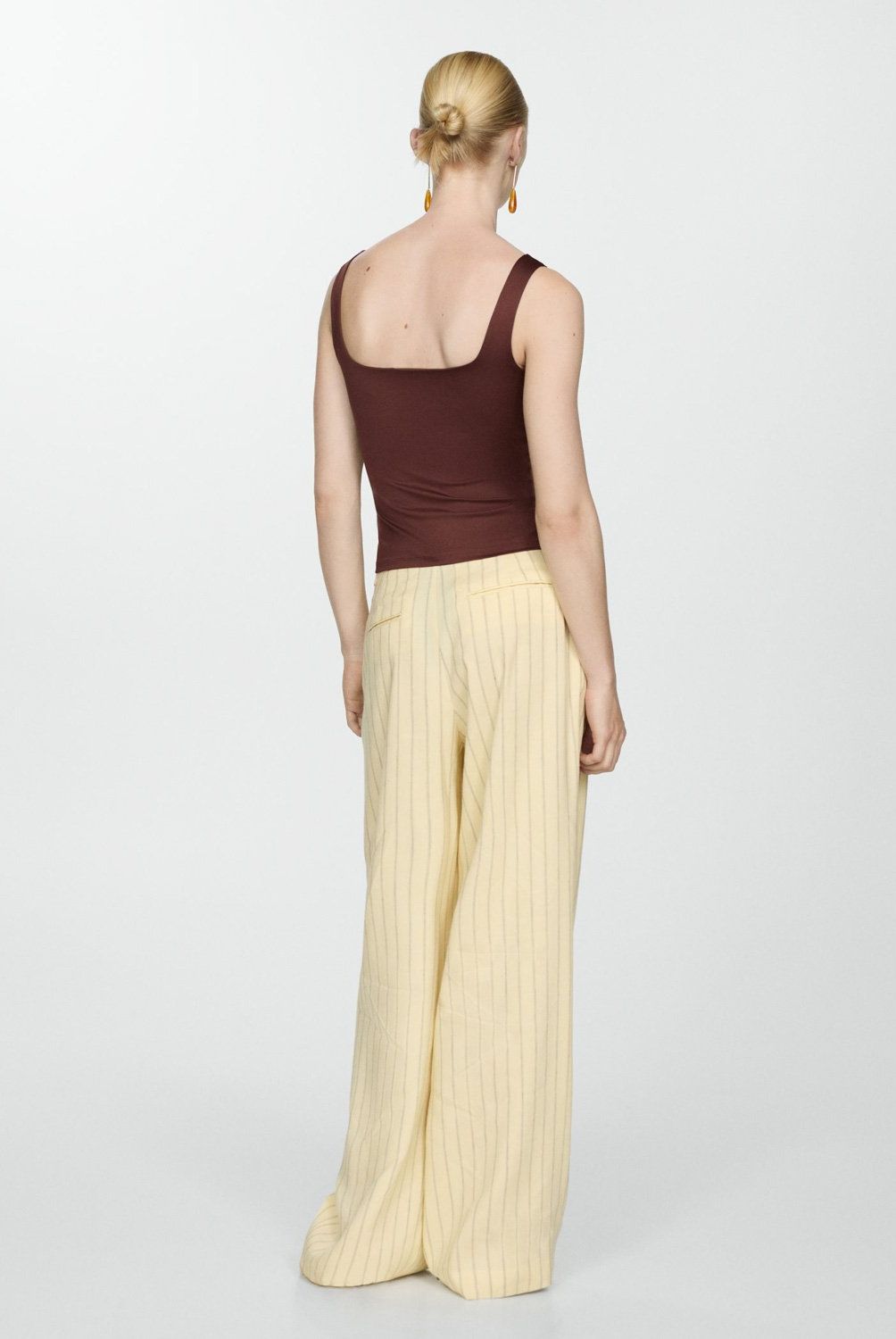 MANGO - Top Punto Tirantes Mujer Mango