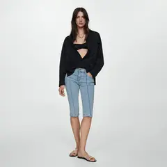 MANGO - Jeans Capri Lora Mujer