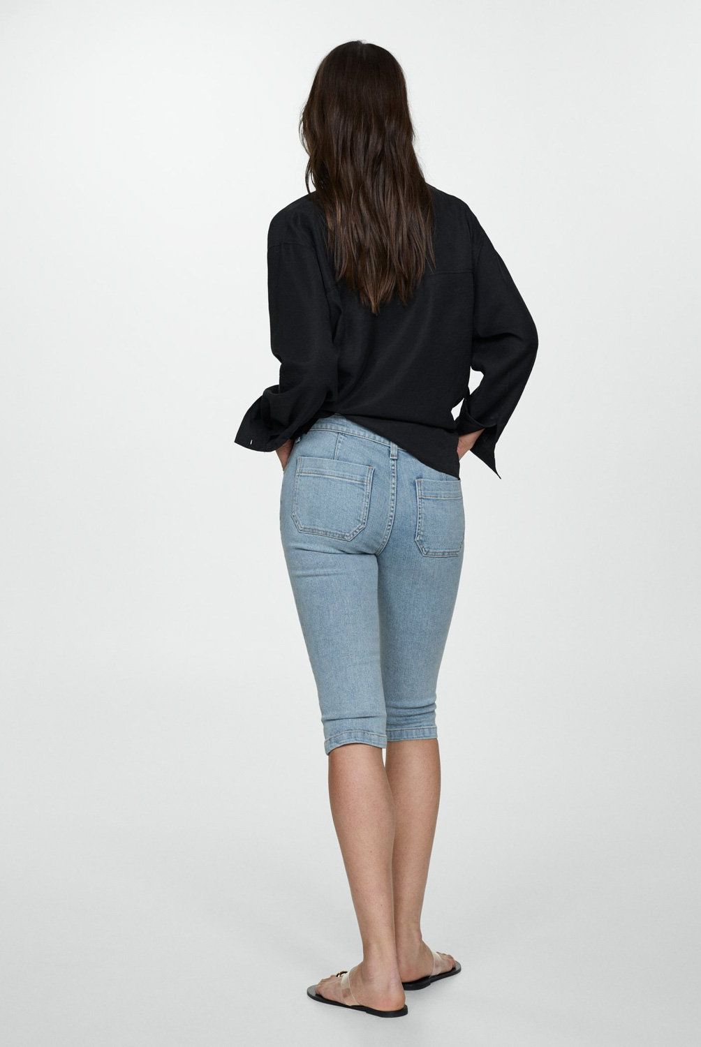 MANGO - Jeans Capri Lora  Mujer Mango