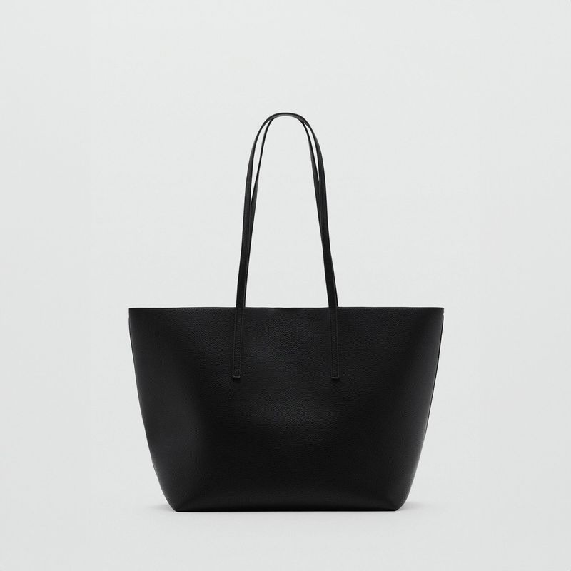 MANGO - Bolso Shopper Efecto Abatanado Mujer Mango