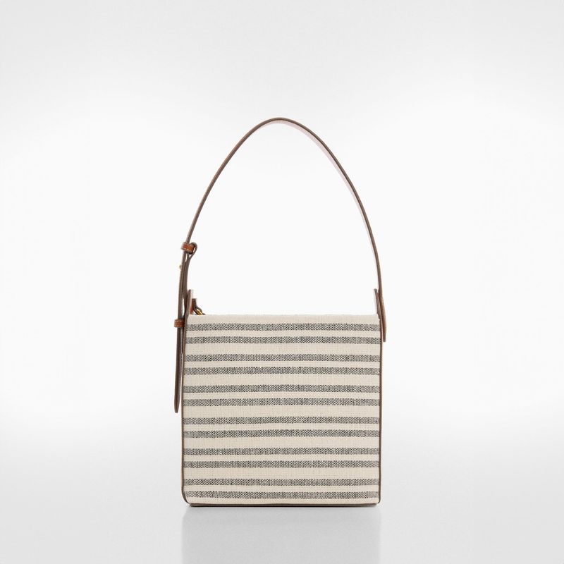 MANGO - Bolso Shopper Estampado Mujer Mango