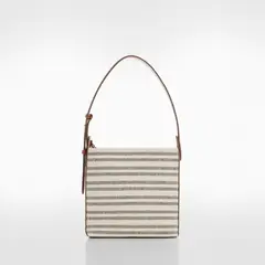 MANGO - Bolso Shopper Estampado Mujer