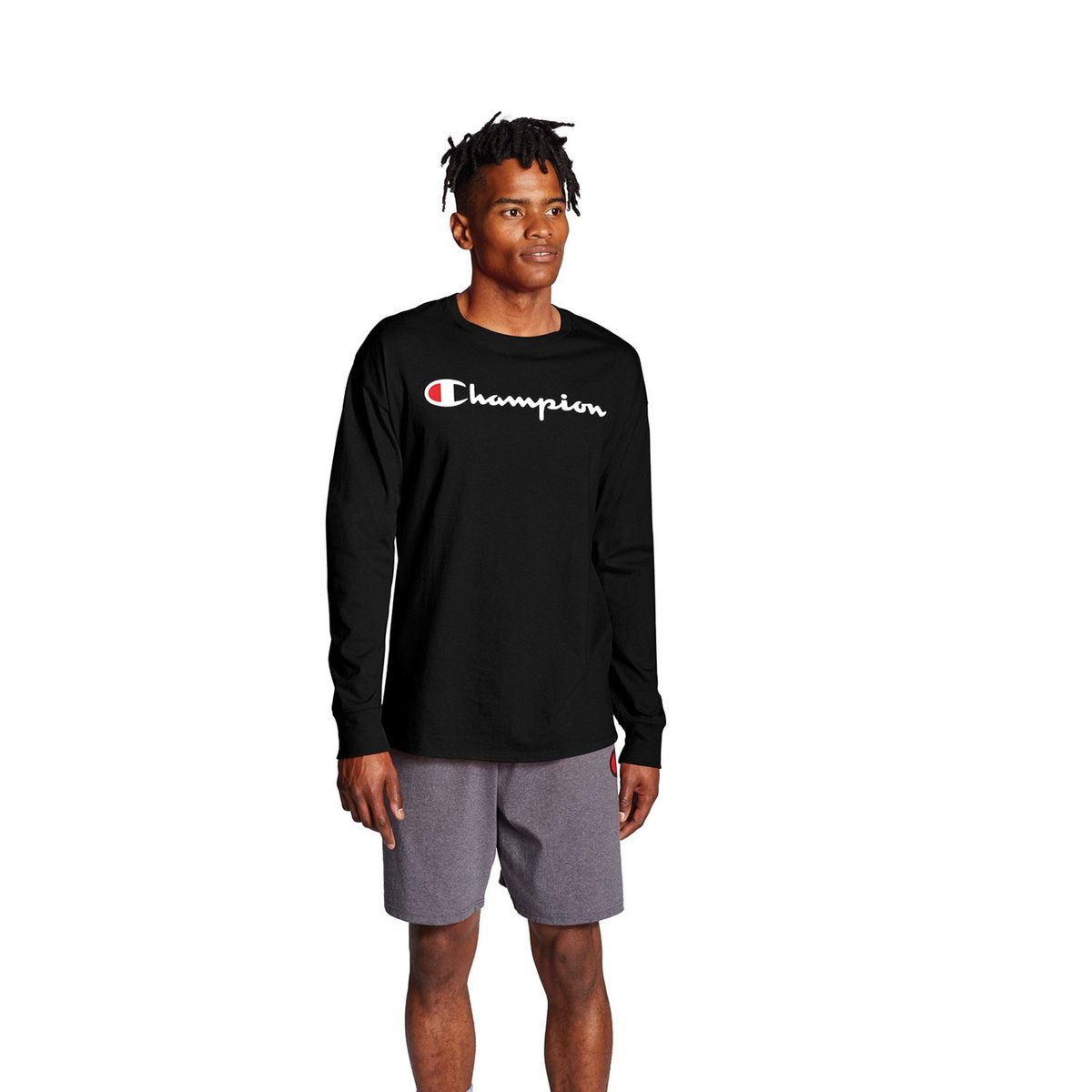 CHAMPION - Polera Manga Larga Hombre Champion