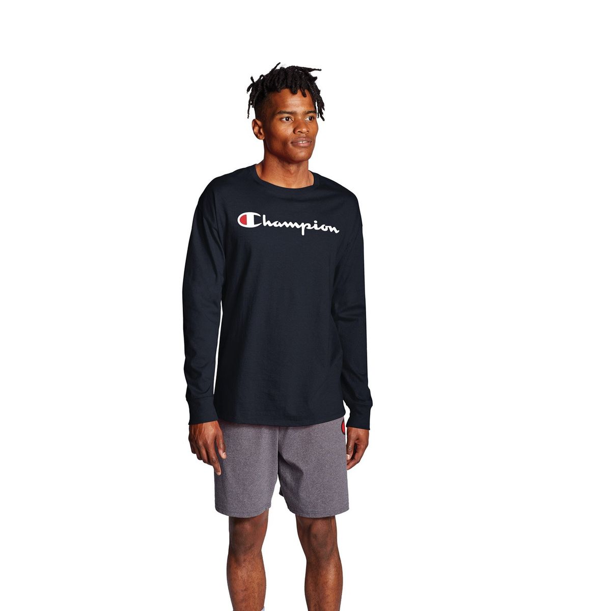 CHAMPION - Polera Manga Larga Hombre Champion