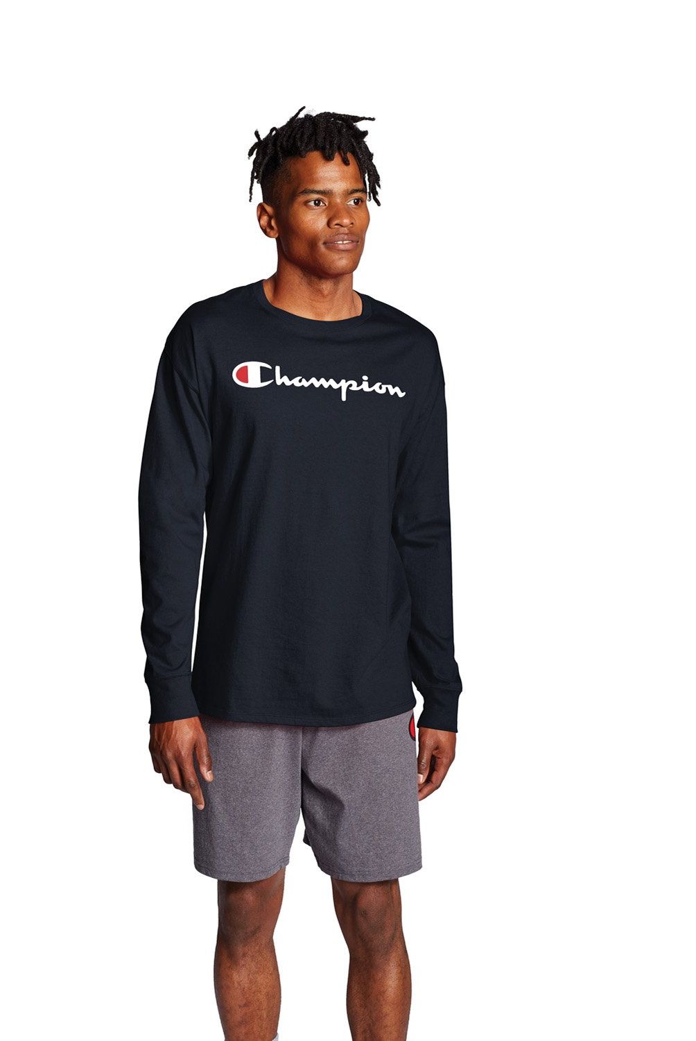 CHAMPION - Polera Manga Larga Hombre Champion