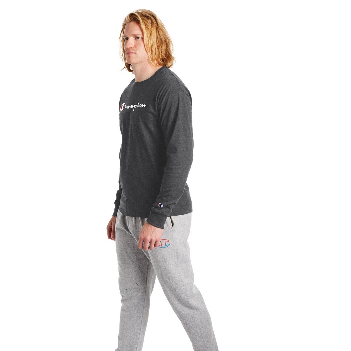 CHAMPION - Polera Manga Larga Hombre Champion