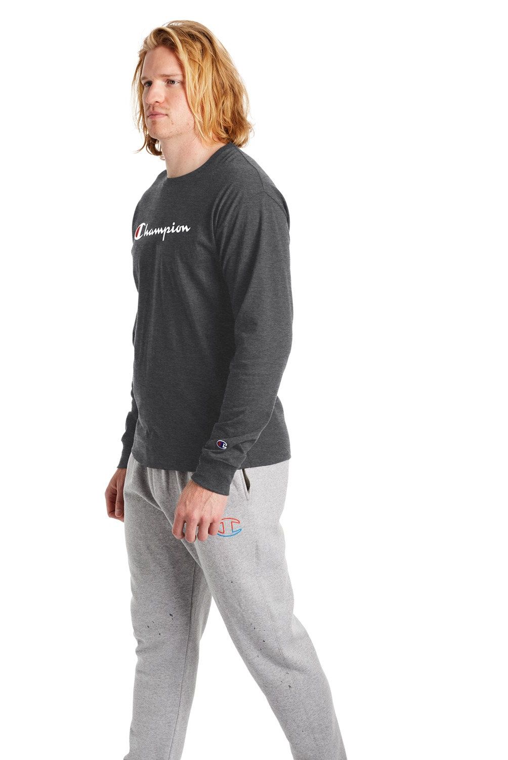CHAMPION - Polera Manga Larga Hombre Champion