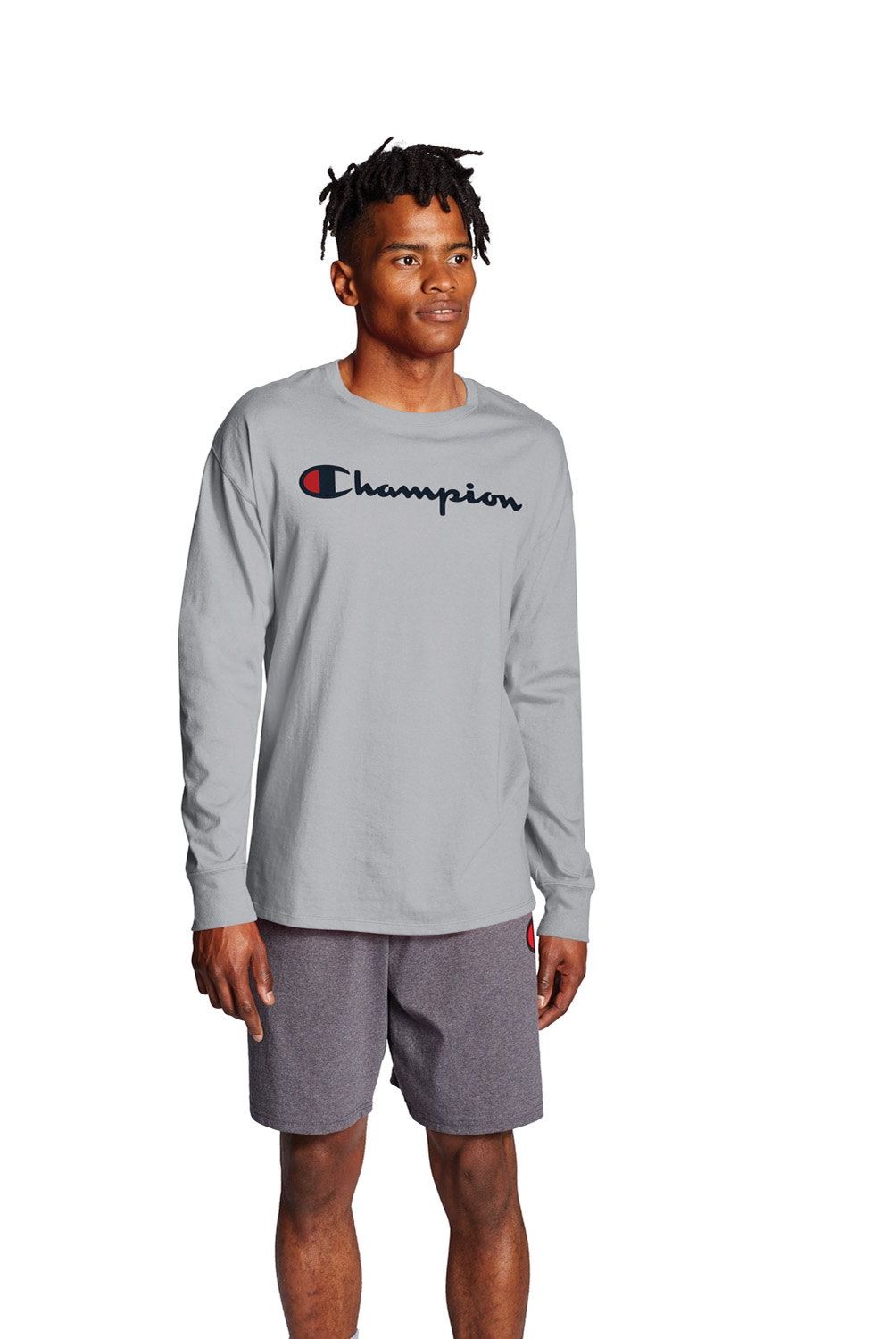 CHAMPION - Polera Manga Larga Hombre Champion