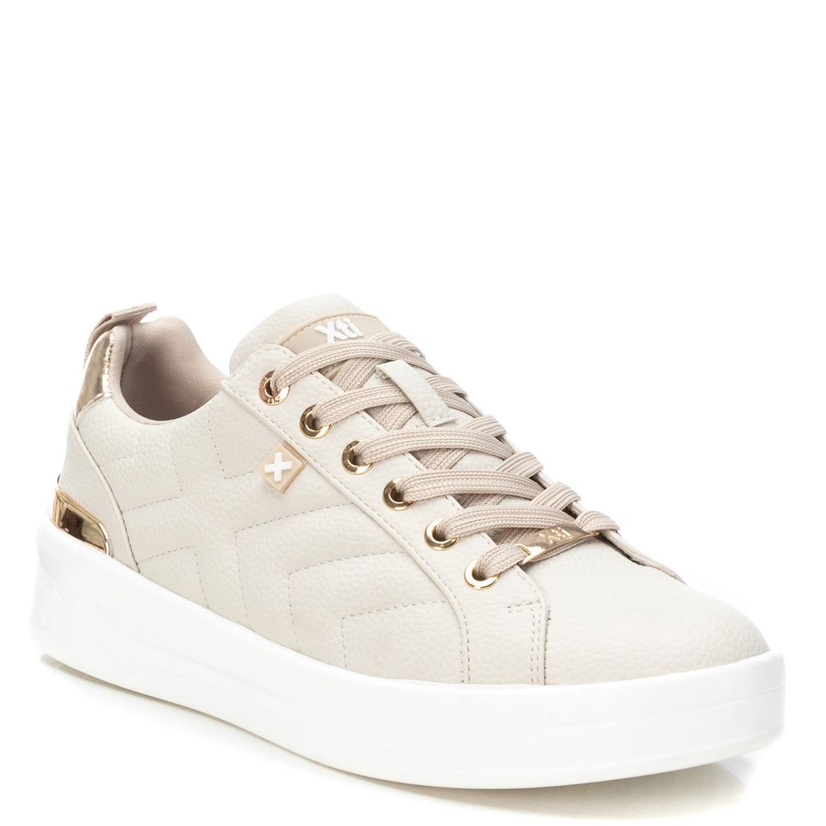 XTI - Zapatilla Urbana Mujer Beige Xti