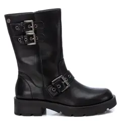 XTI - Bota Biker Mujer Negro