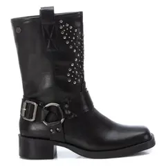 XTI - Bota Biker Mujer Negro
