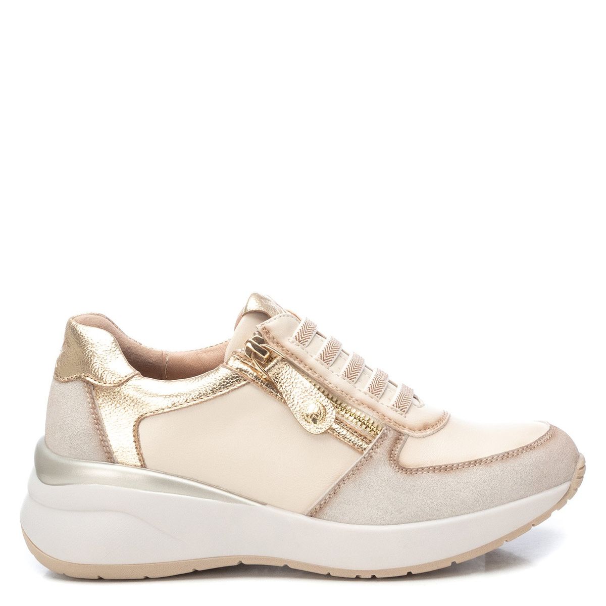 XTI - Zapatilla Urbana Mujer Beige Xti
