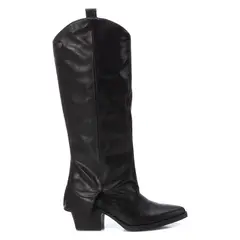 XTI - Bota Vaquera Mujer Negro