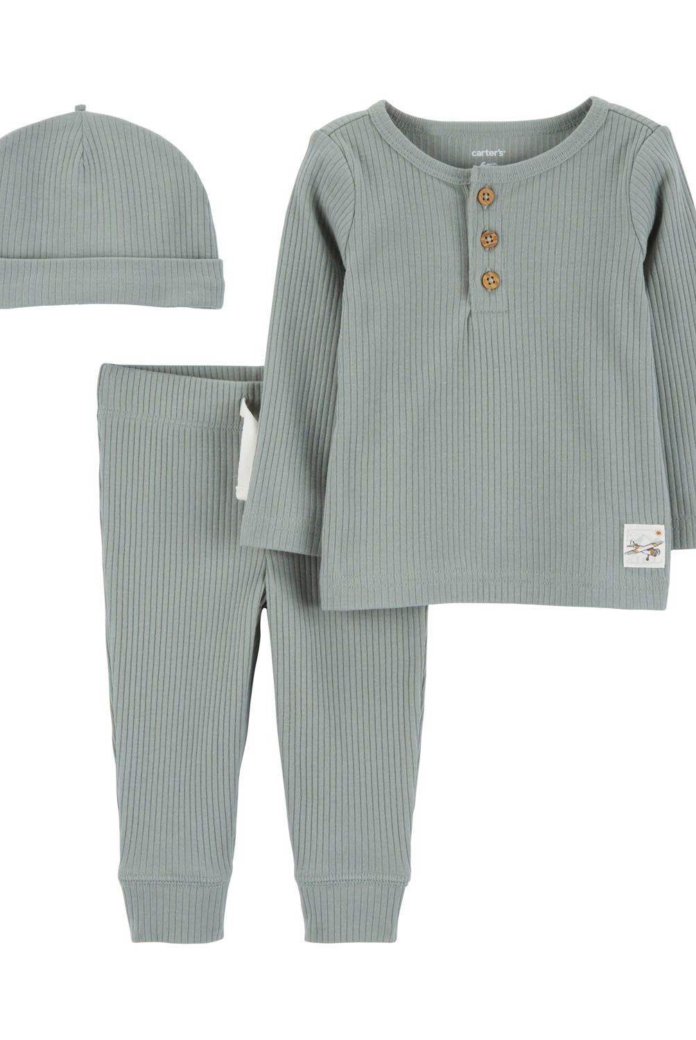 CARTER'S - Conjunto 3 Piezas Polera, Pantalón Y Gorro  Bebé Niño Carter's