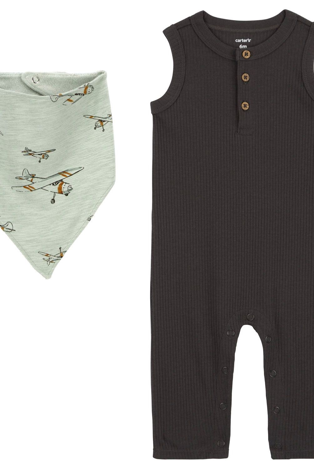 CARTER'S - Conjunto 2 Piezas Enterito y Bandana Bebé Niño Carter's