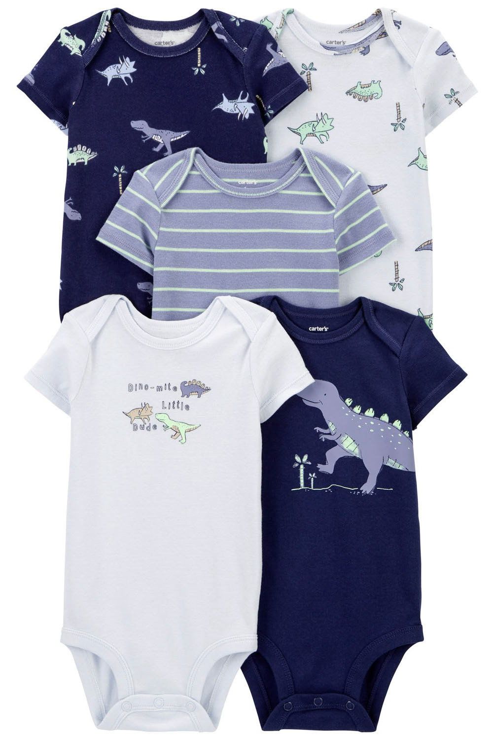 CARTER'S - Pack de Bodys Algodón 5 unidades Bebé Niño Carter's